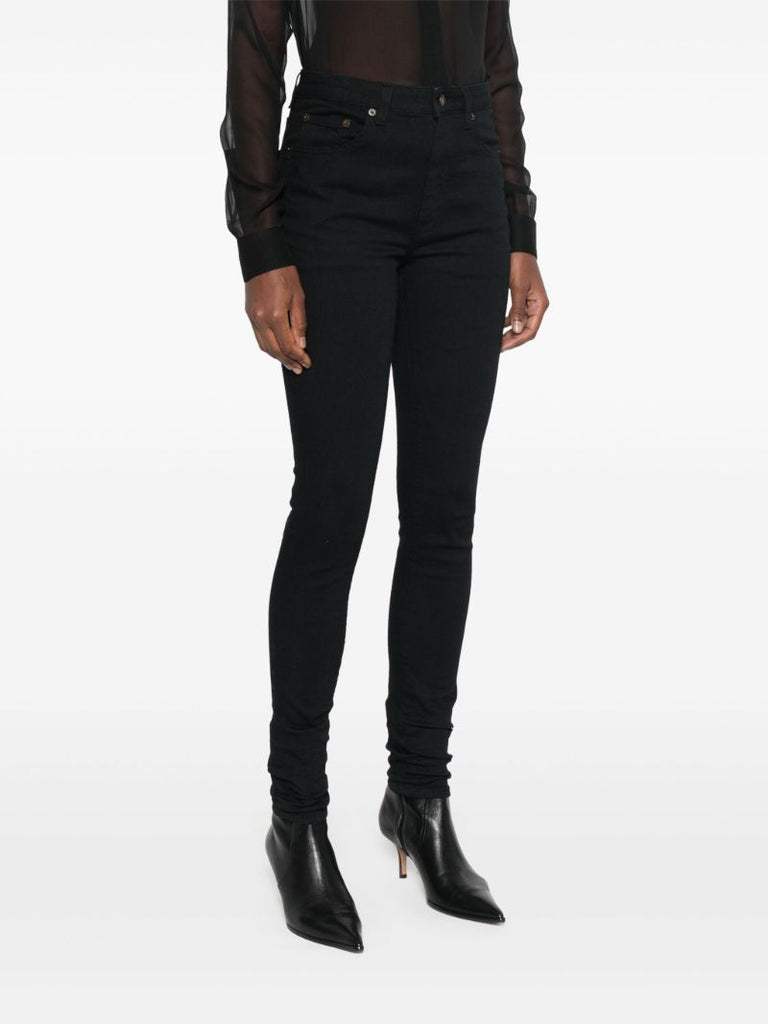 Black High-waist Skinny Jeans