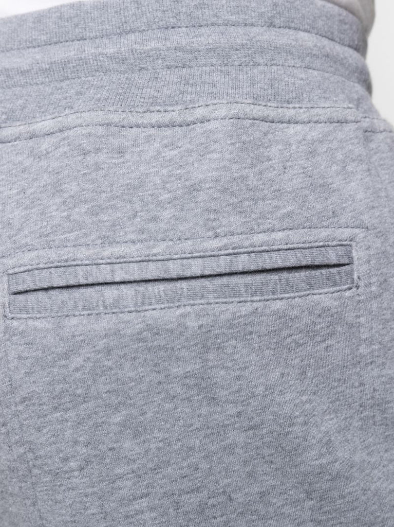 Grey Drawstring Cotton Track Pants