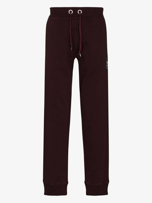 Logo Patch Cotton Track Pants