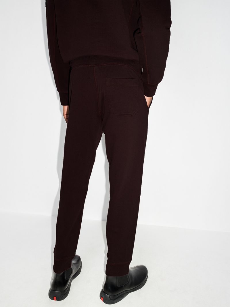 Logo Patch Cotton Track Pants