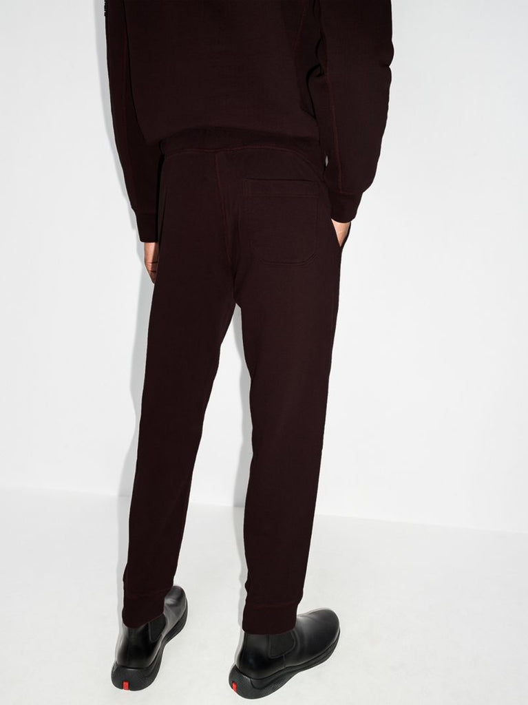 Logo Patch Cotton Track Pants