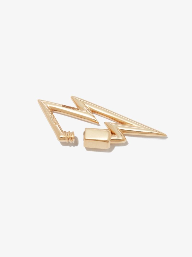 14k Yellow Gold Bolt Lock Charm