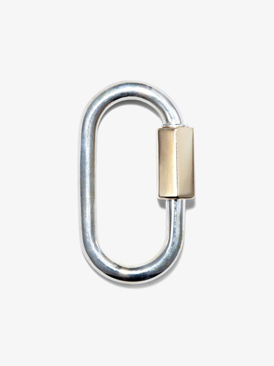 Sterling Silver and 14k Yellow Gold Regular Lock Charm