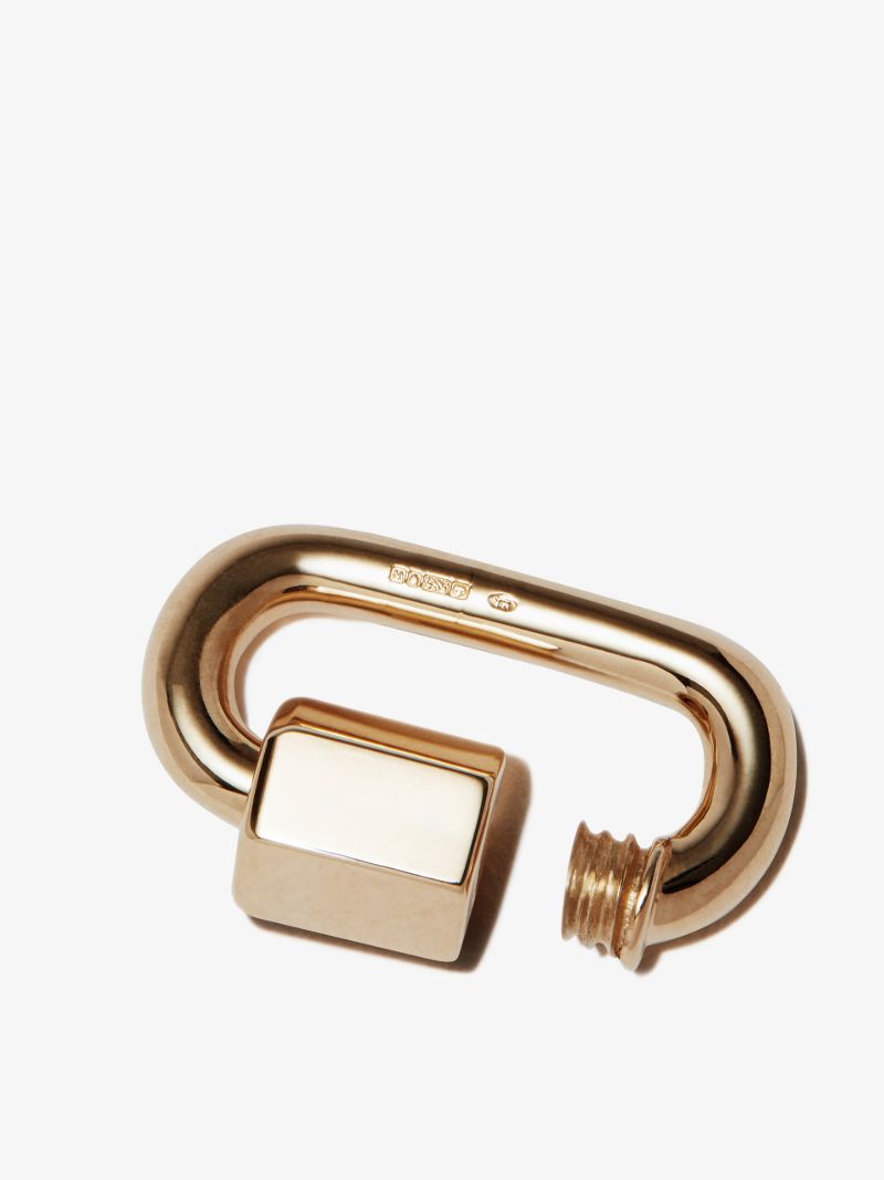 14k Yellow Gold Chubby Baby Lock Charm