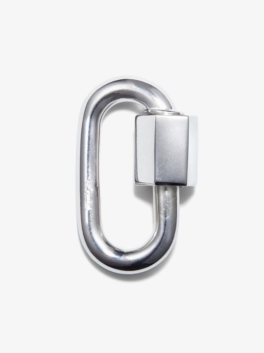 14k White Gold Chubby Medium Lock Charm