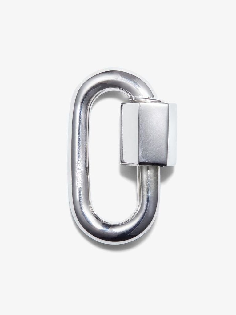 14k White Gold Chubby Medium Lock Charm