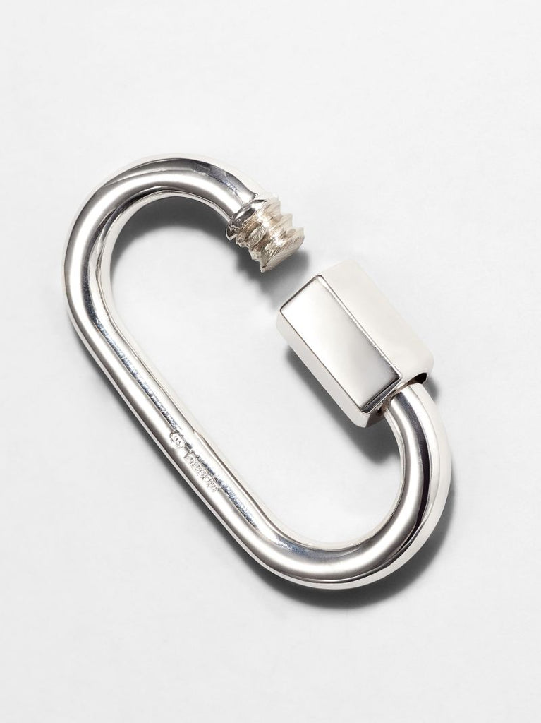 14k White Gold Medium Lock Charm