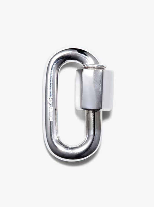 14k White Gold Chubby Baby Lock Charm