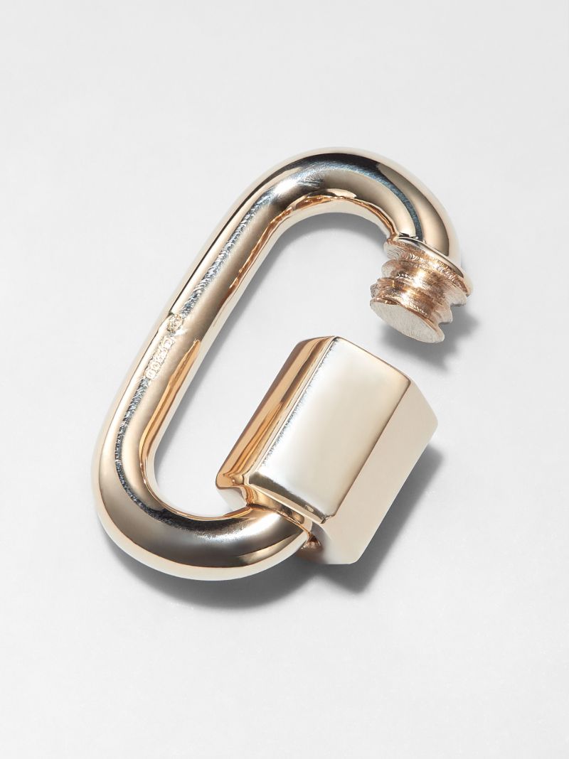 14k Yellow Gold Chubby Medium Lock Charm