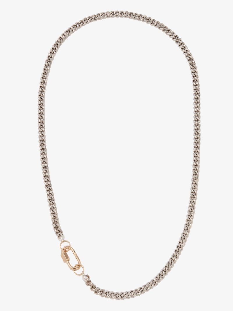 14k Yellow Gold Baby Lock Heavy Curb Chain Necklace