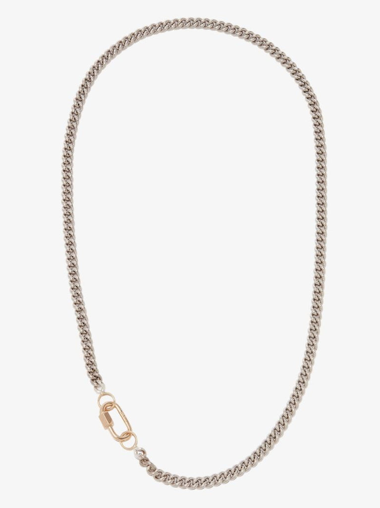 14k Yellow Gold Baby Lock Heavy Curb Chain Necklace