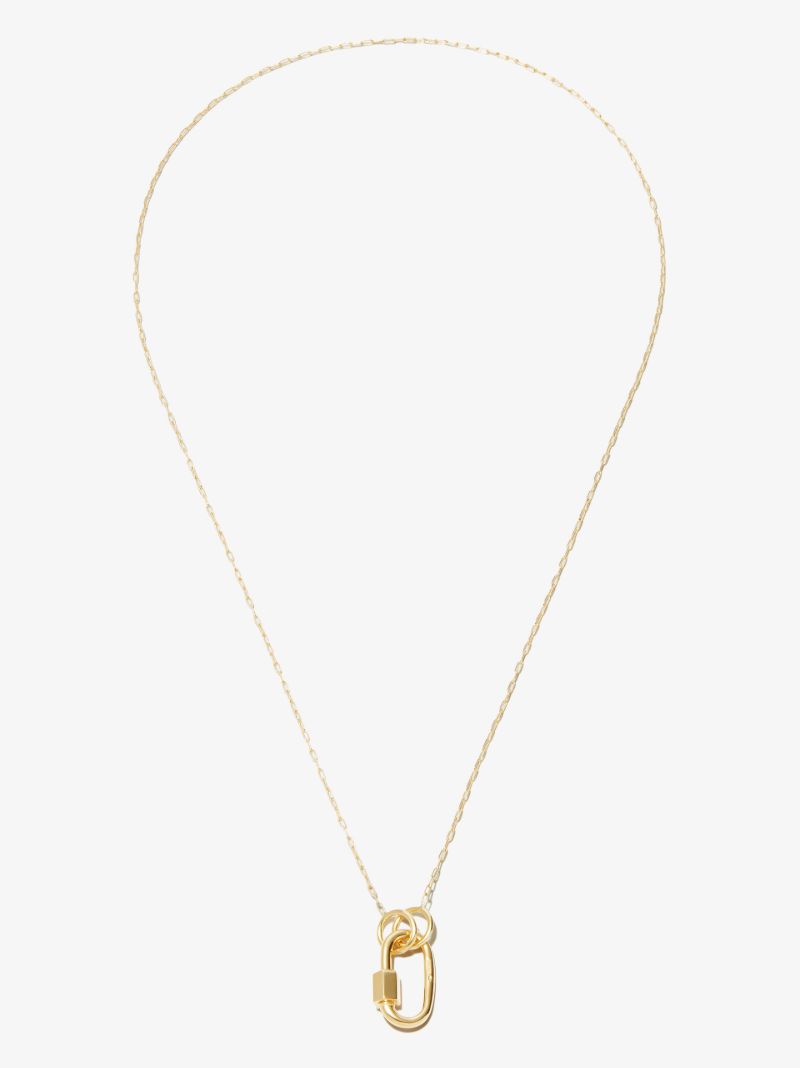 14k Yellow Gold Baby Lock Chain Necklace