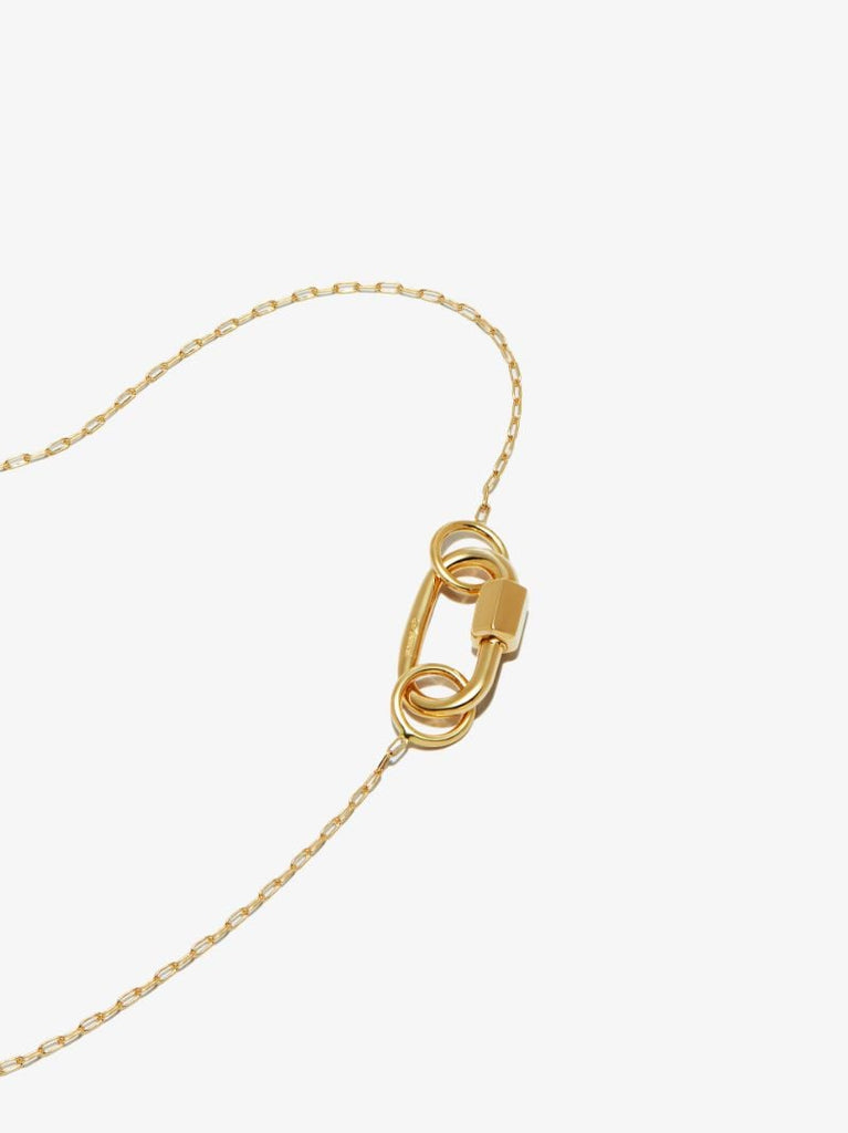 14k Yellow Gold Baby Lock Chain Necklace