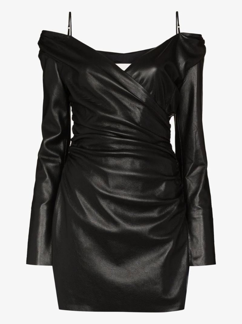 Moha Vegan Leather Mini Dress
