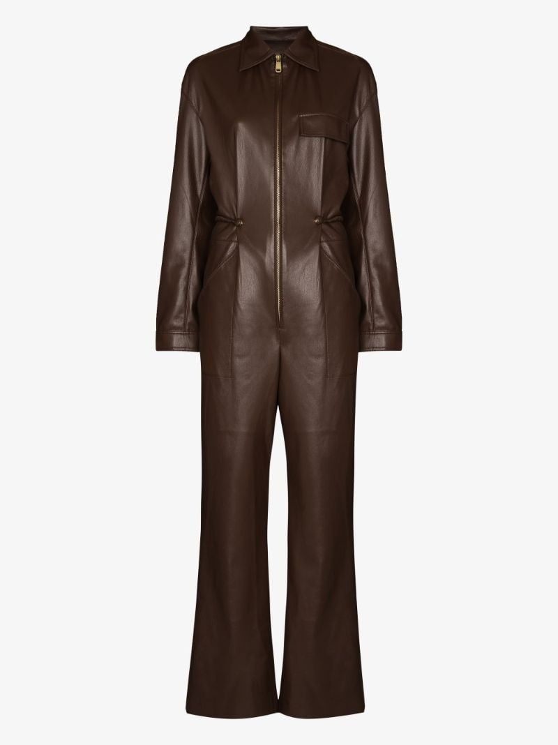 Zac Faux Leather Jumpsuit