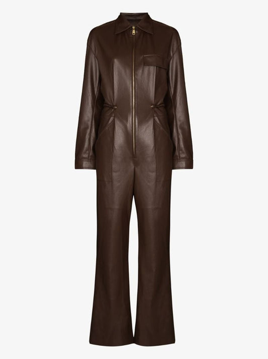 Zac Faux Leather Jumpsuit
