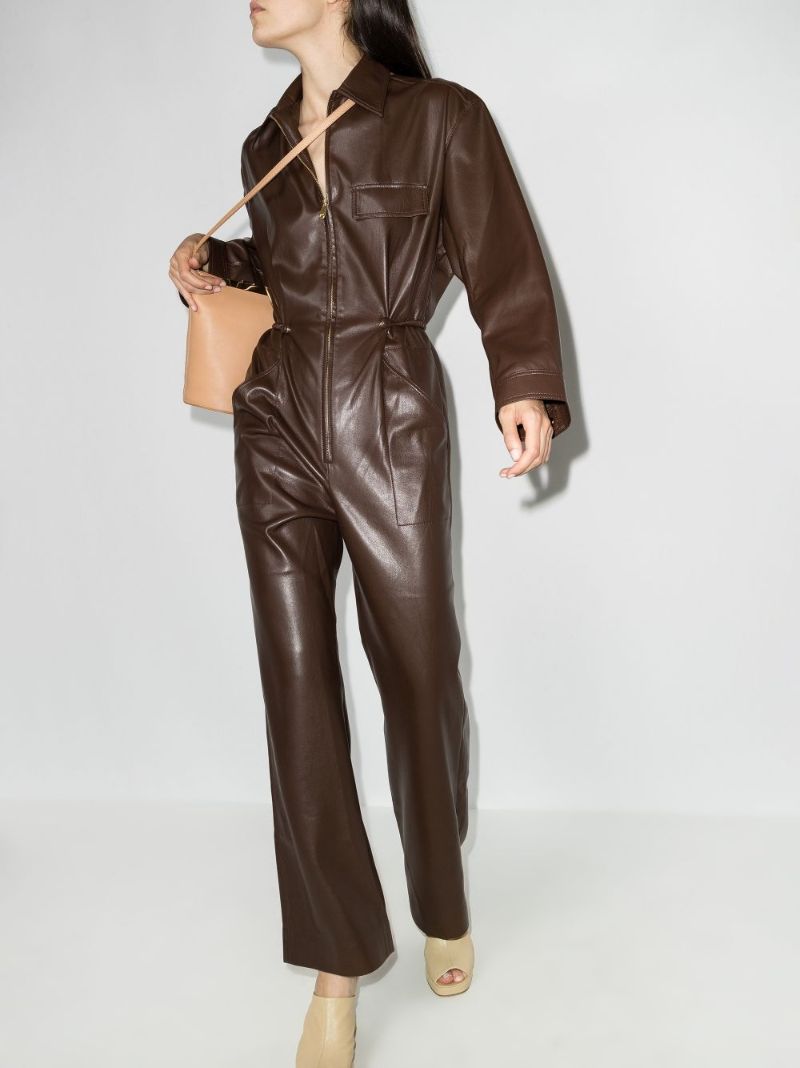 Zac Faux Leather Jumpsuit