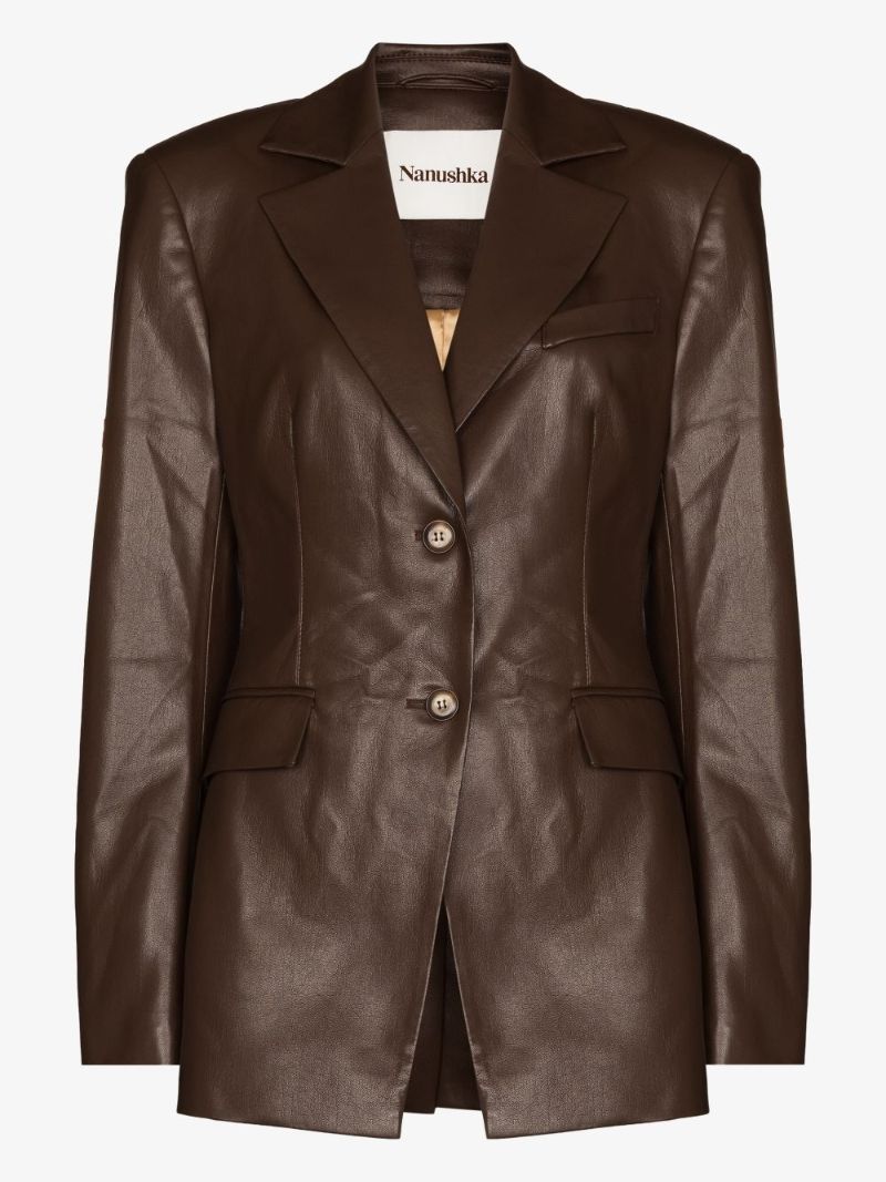 Hathi Vegan Leather Blazer