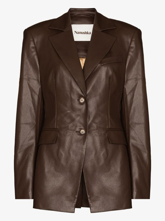 Hathi Vegan Leather Blazer