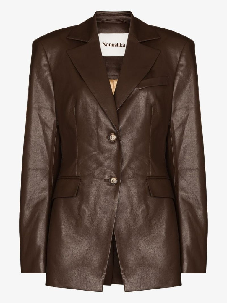 Hathi Vegan Leather Blazer