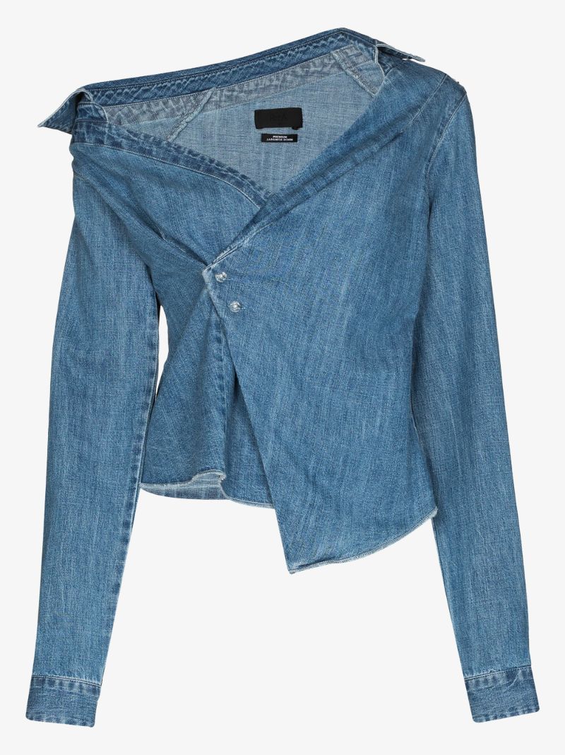 Lizbeth Asymmetric Denim Shirt