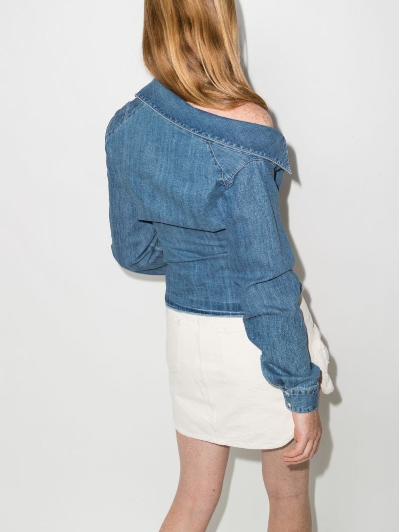 Lizbeth Asymmetric Denim Shirt