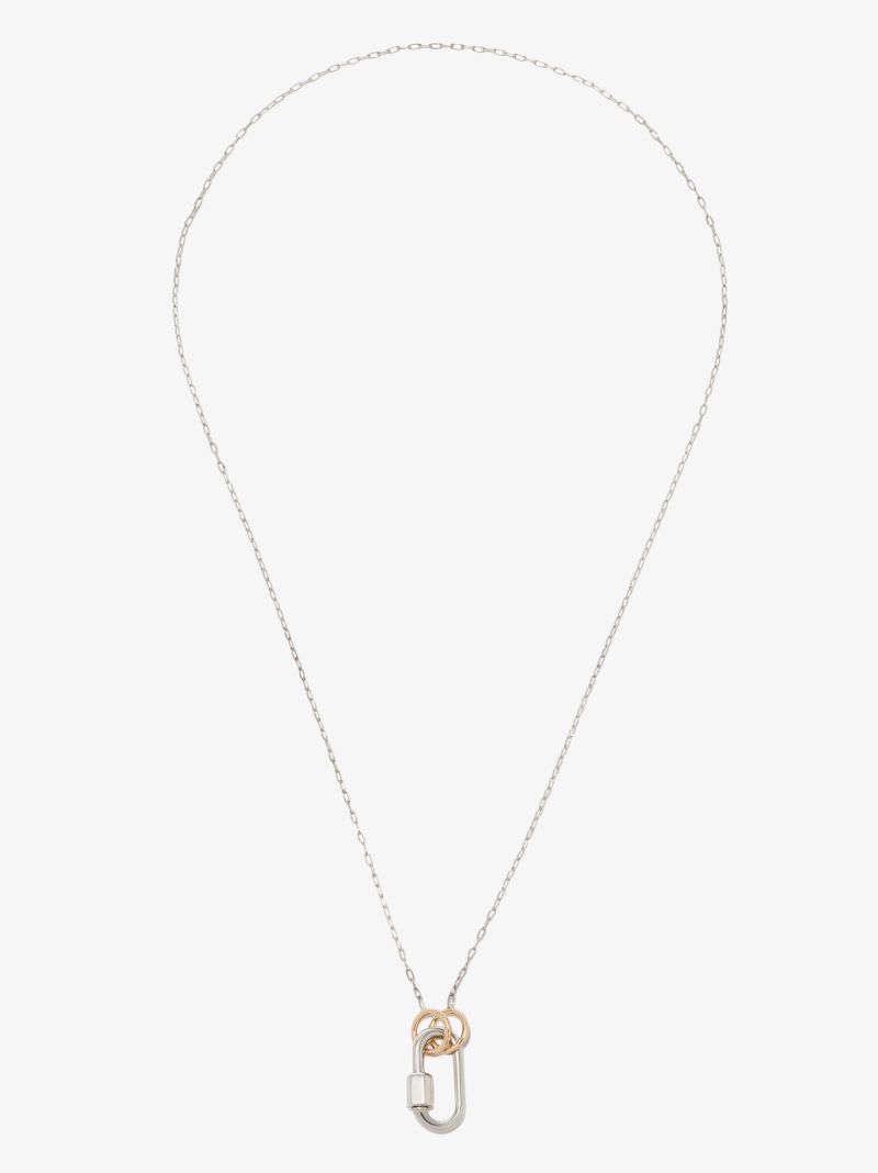 Sterling Silver Baby Lock Chain Necklace