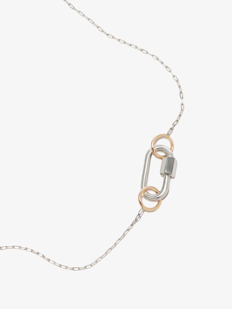 Sterling Silver Baby Lock Chain Necklace