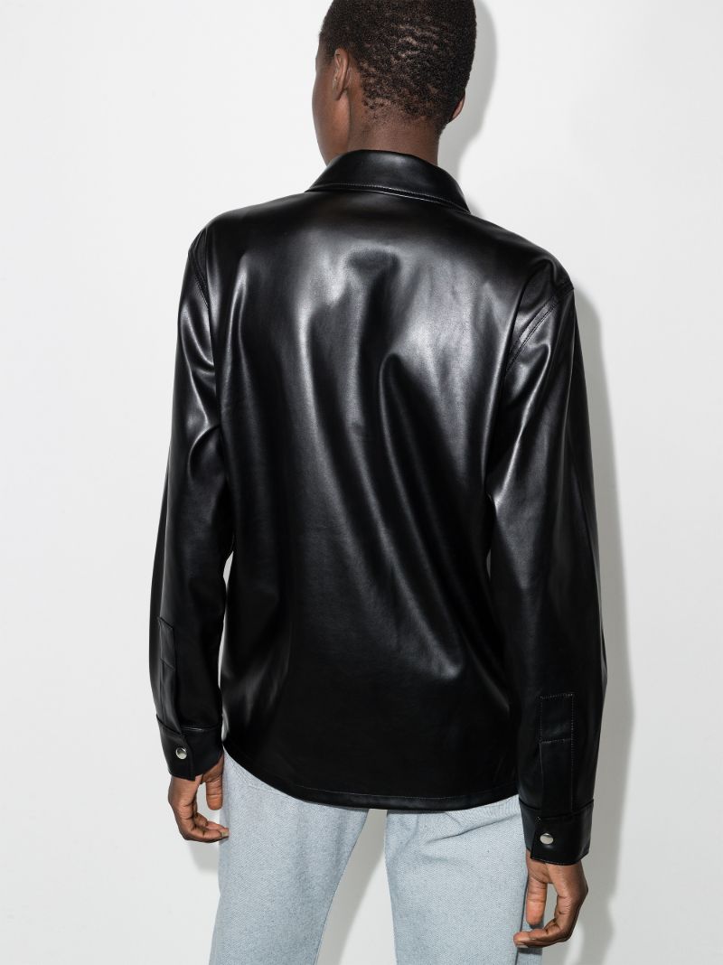 Barry Faux Leather Shirt