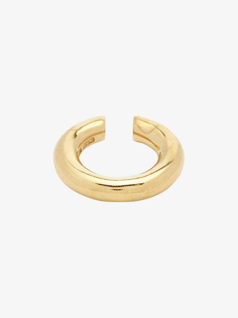 Gold-plated Almost Thin Hoop Ear Cuff