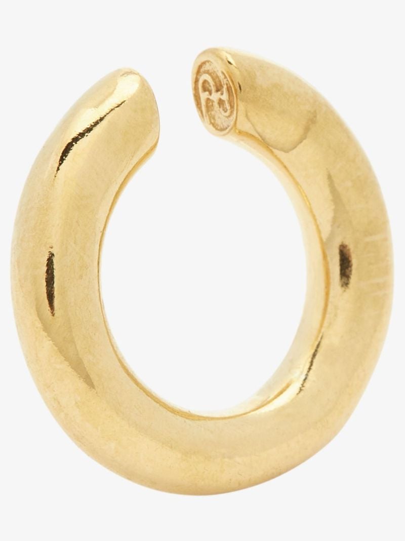 Gold-plated Almost Thin Hoop Ear Cuff