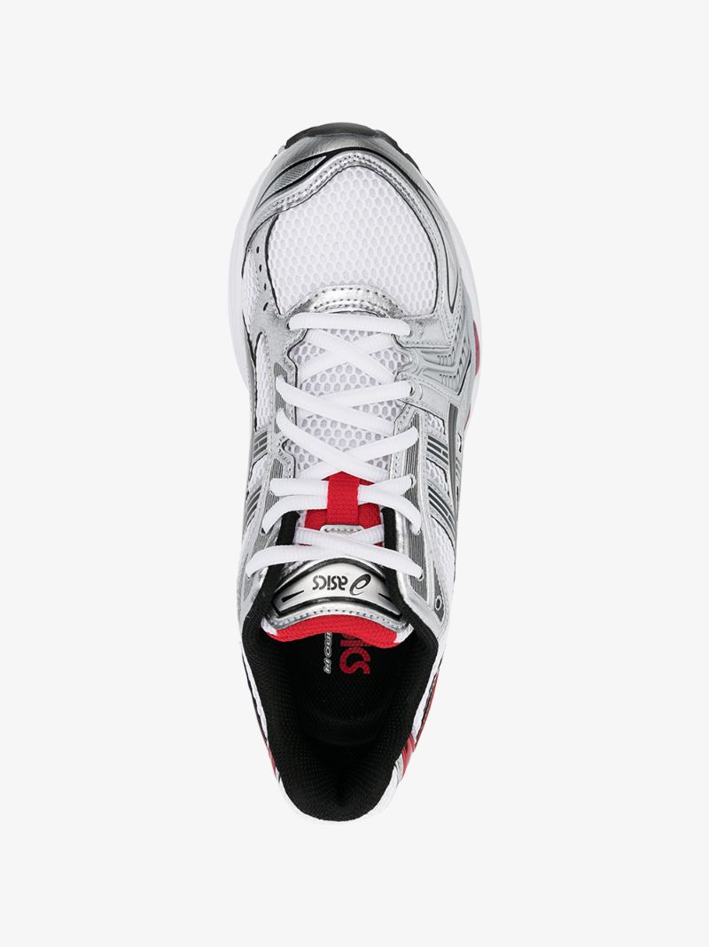 White and Red Gel-kayano 14 Sneakers