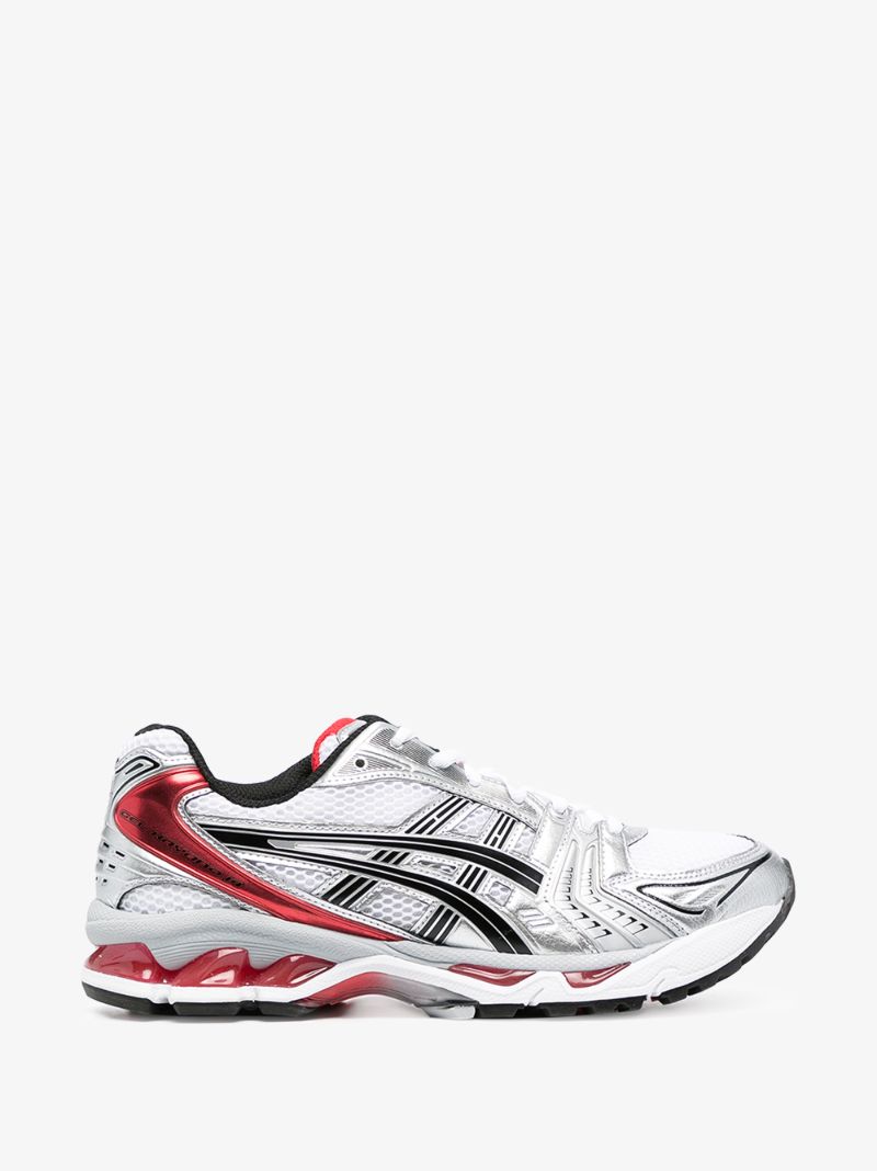 White and Red Gel-kayano 14 Sneakers