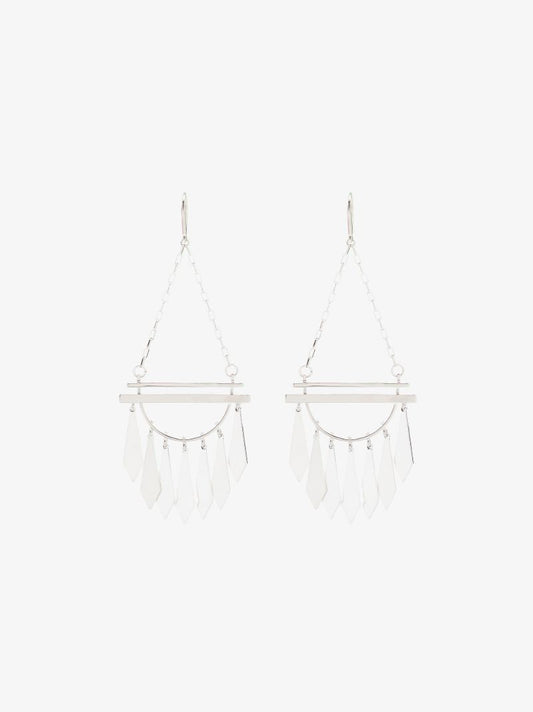 Silver Tone Dancing Earrings