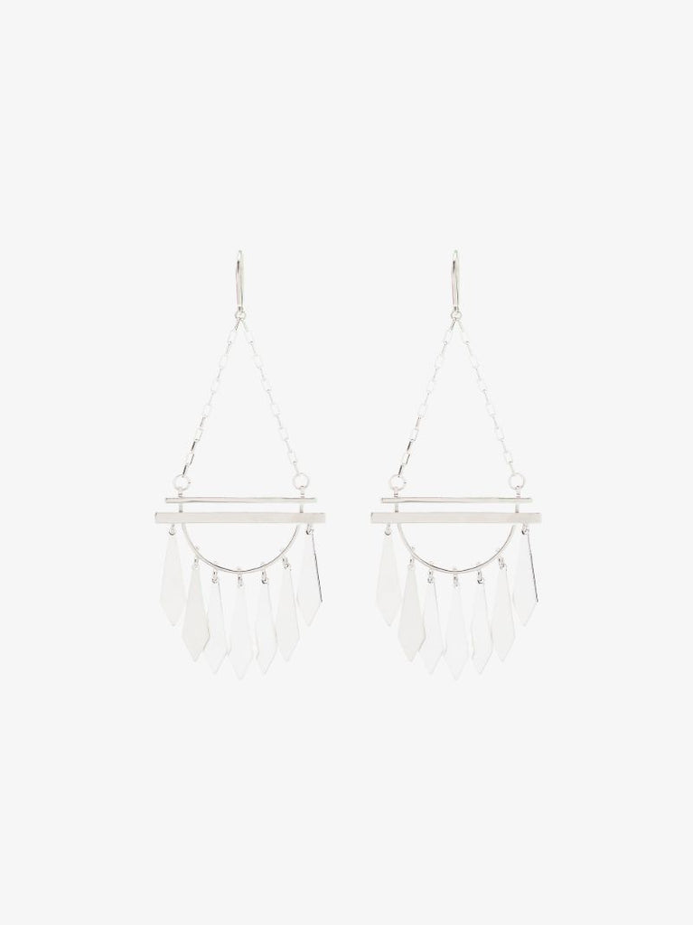 Silver Tone Dancing Earrings