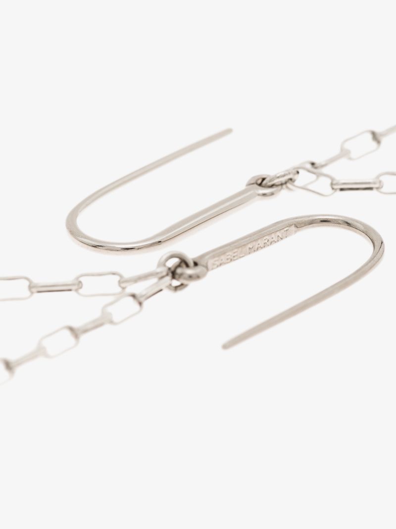 Silver Tone Dancing Earrings