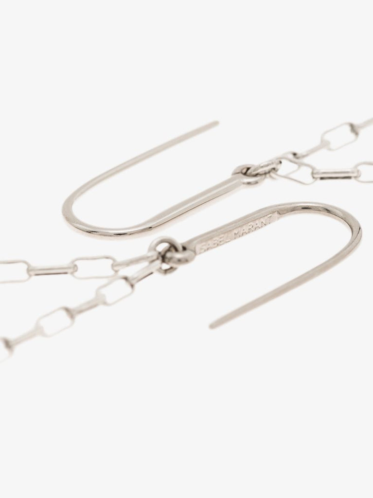 Silver Tone Dancing Earrings