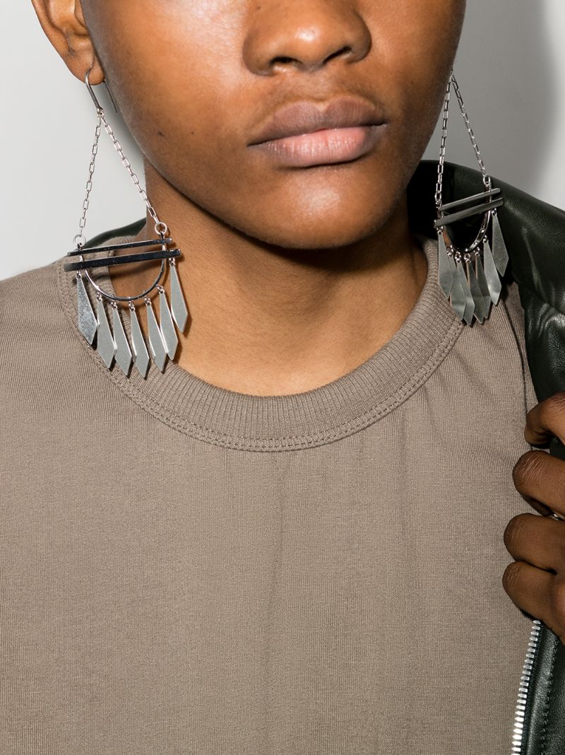 Silver Tone Dancing Earrings