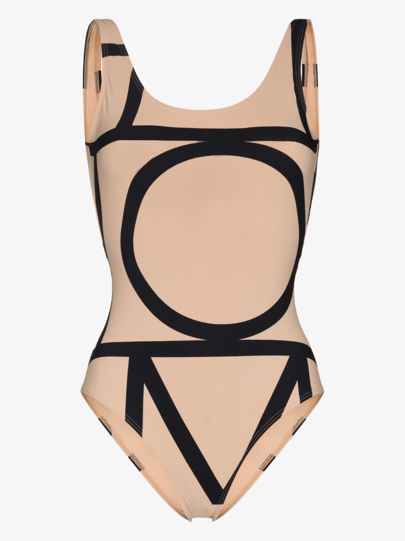 Monogram Print Swimsuit