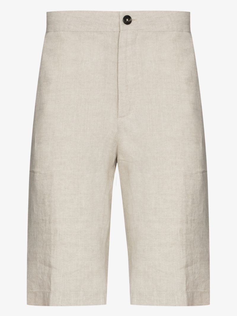 Tailored Linen Shorts