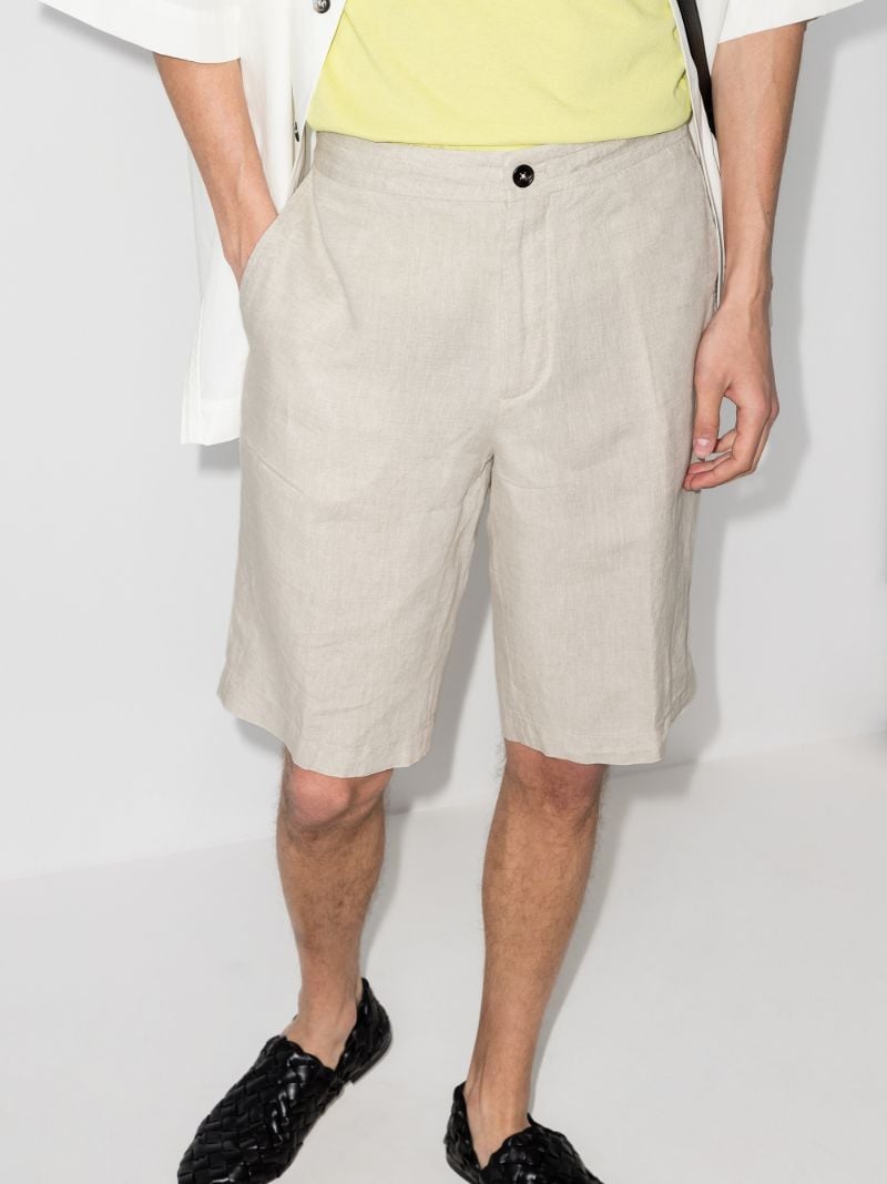 Tailored Linen Shorts