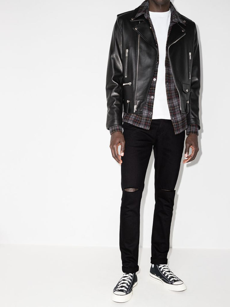 Black Van Winkle Ace Slice Skinny Jeans