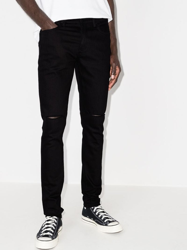 Black Van Winkle Ace Slice Skinny Jeans