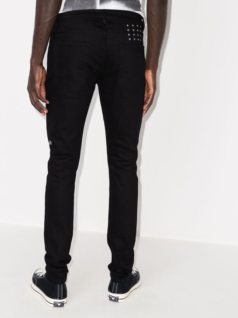 Black Van Winkle Ace Slice Skinny Jeans