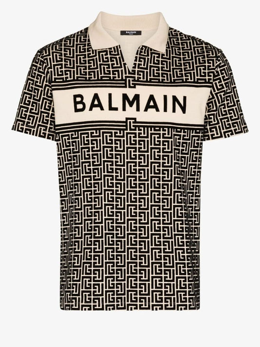 Flocked Monogram Polo Shirt