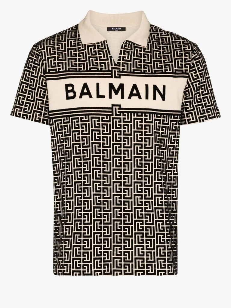 Flocked Monogram Polo Shirt