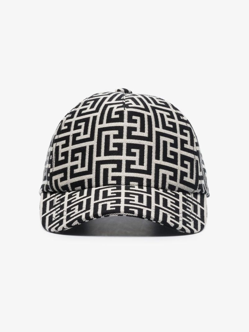 Black and White Monogram Baseball Cap