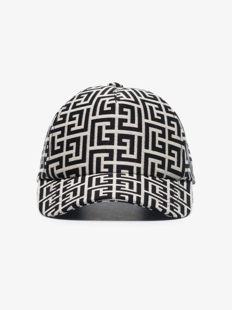 Black and White Monogram Baseball Cap