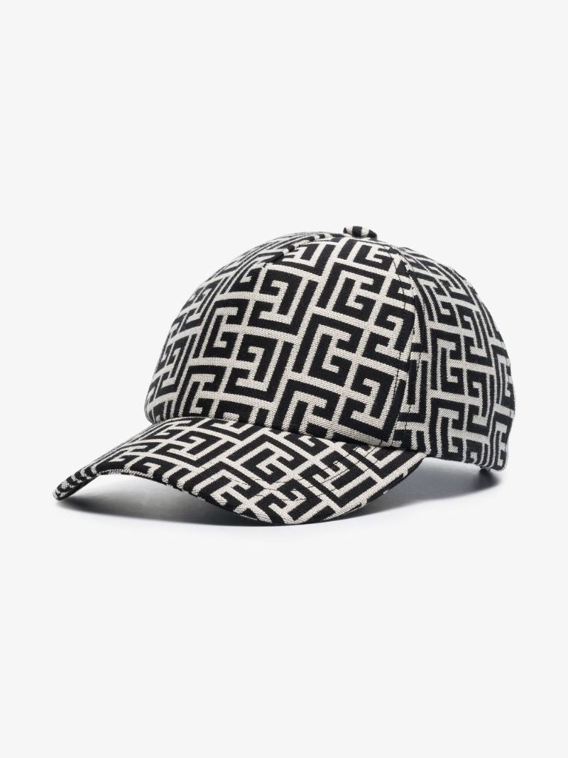 Black and White Monogram Baseball Cap