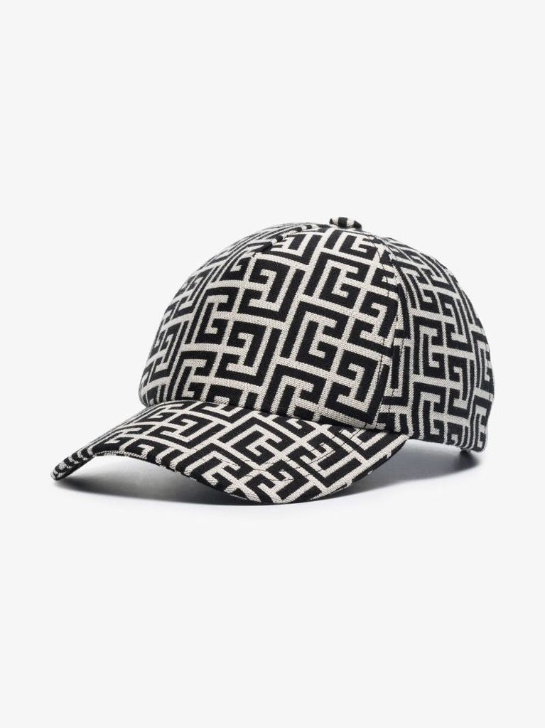 Black and White Monogram Baseball Cap